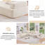 Structure d'angle pour canapé modulaire surdimensionné en U surdimensionné, canapé de plancher Boucle, canapé convertible compressé, canapé spacieux rempli de mousse pour le salon