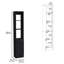 Linen Cabinet, 1 Door, 6 Shelves-2110499742
