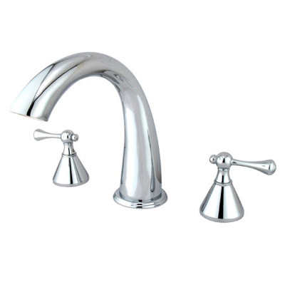 Double Handle Deck Mounted Roman Tub Faucet