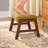 Leteke Wood Stackable Step Stool Footstool Ottoman-1843957458