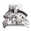 Literie à imprimé floral ultra doux pour lit simple / simple TG - motif d'édredon, lavable à la machine