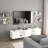 Rustic White Floating Shelves - Set Of 4 For Living Room Organization And Decor