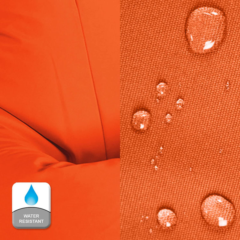 Attenborough Outdoor Friendly Bean Bag, 80cm H x 70cm W x 70cm D, Orange