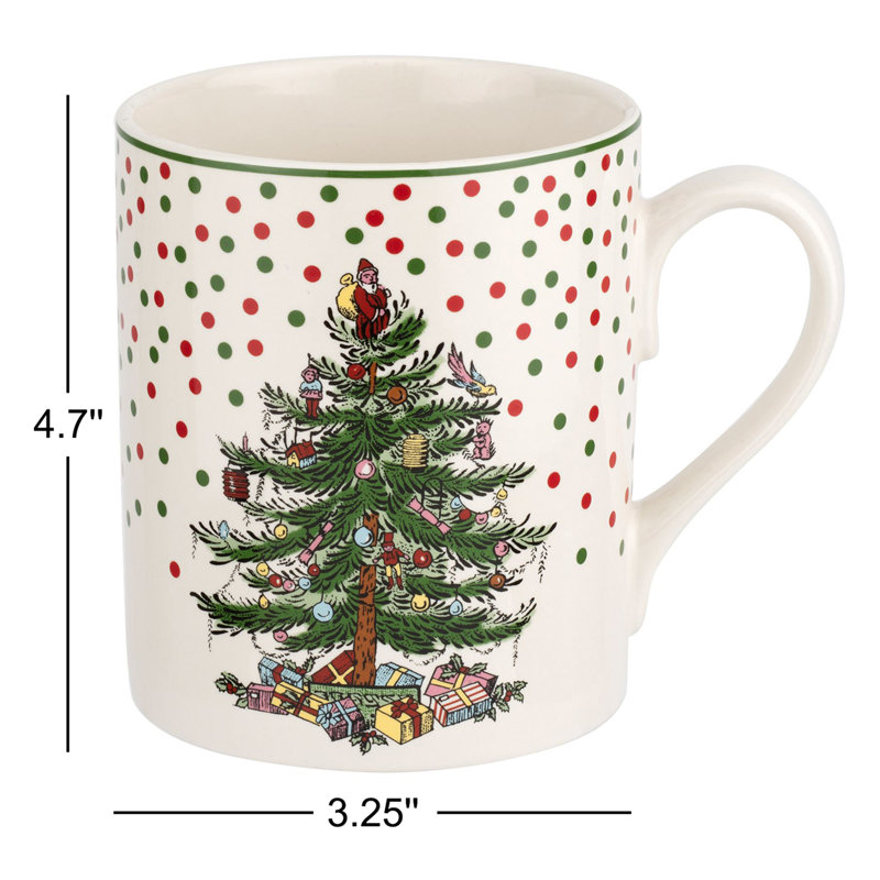 Grande tasse à pois Spode