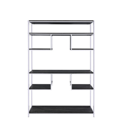 Freestanding Gray Oak & Bookshelf, Stylish Home Decor Modern Ideal For