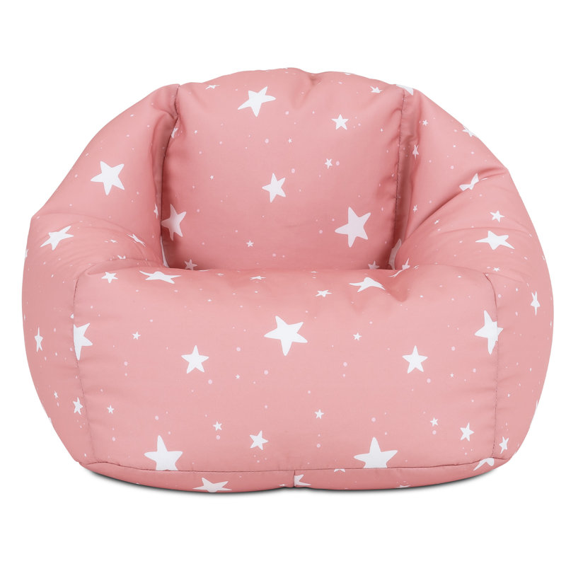 Kids Starry Skies Print Classic Bean Bag, Pink