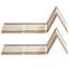 Lit simple pour lit simple, lattes de lit pliable de 0,4 po avec connexion, support de matelas en bois pour lit simple, support sous les matelas, prêt à l'emploi, 8 pièces, Burlywood