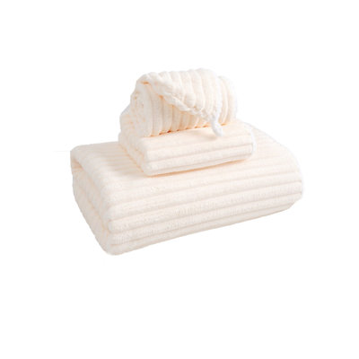 Bath Towels Velvet Towel Bath Towel Bath Three Piece Set Thickened Absorbent Soft And Non Shedding Suitable For Bathrooms And Dormitories