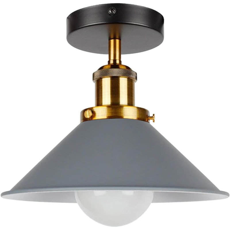 Semi Flush Mount, Grey