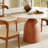 Mid-Century Modern Round Dining Table, 39"/43"/47"/53"/59" Sintered Stone Top, Solid Wood Base, Farmhouse Kitchen Table, Stain & Scratch Resistant-268317393-268317392