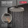 Rain Fixed Shower Head with H2Okinetic Technology, 2.5 GPM