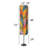 72'' Black Column Floor Lamp