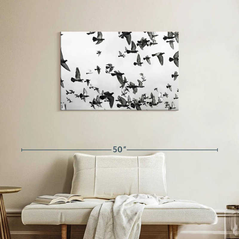 Brampt Pigeon Flock, 24" H x 36" W