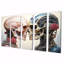 «Cybernetic Robot Skull Love With - Science Fiction», art mural sur toile-934807442