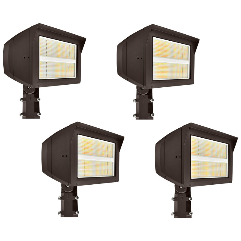 Projecteur d'extérieur à DEL Luxrite Universal pour l'extérieur, 3 W, 200 W à 300 W, jusqu'à 44 400 lm, IP65, capteur de luminosité à lumière du jour et à l'aube homologué UL et DLC