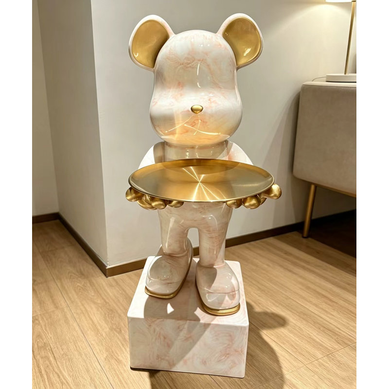 Rose + résine en forme libre + objet décoratif en plastique, Rose