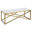 Table basse Calix 46 "" 46 "en faux marbre et acier-1896549438