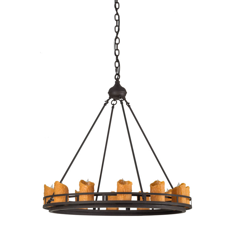 Rustic Lodge 12 - Light Chandelier