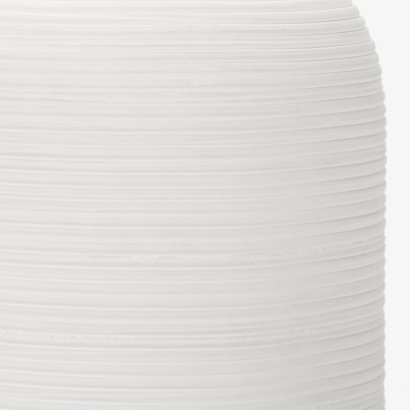 Ceramic Table Lamp, Matte White