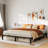 Bed Frame, Heavy Duty Metal Platform Bed Frame with Durable Iron Slat Support and Legs, No Box Spring Required, No Screws Needed, Support Up to 800 LBS, Tool-Free Assembly-1844523538