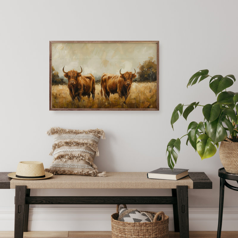 Couple de vaches par Petals Prints Design, H 10 po x l 16 po