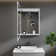 Cynethia Surface/Recessed Mount Medicine Cabinet with Mirror and 3 Adjustable Shelves, Rounded Edge, LED Lighting, Fog-free