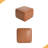 Upholstered Square PU Leather Ottoman