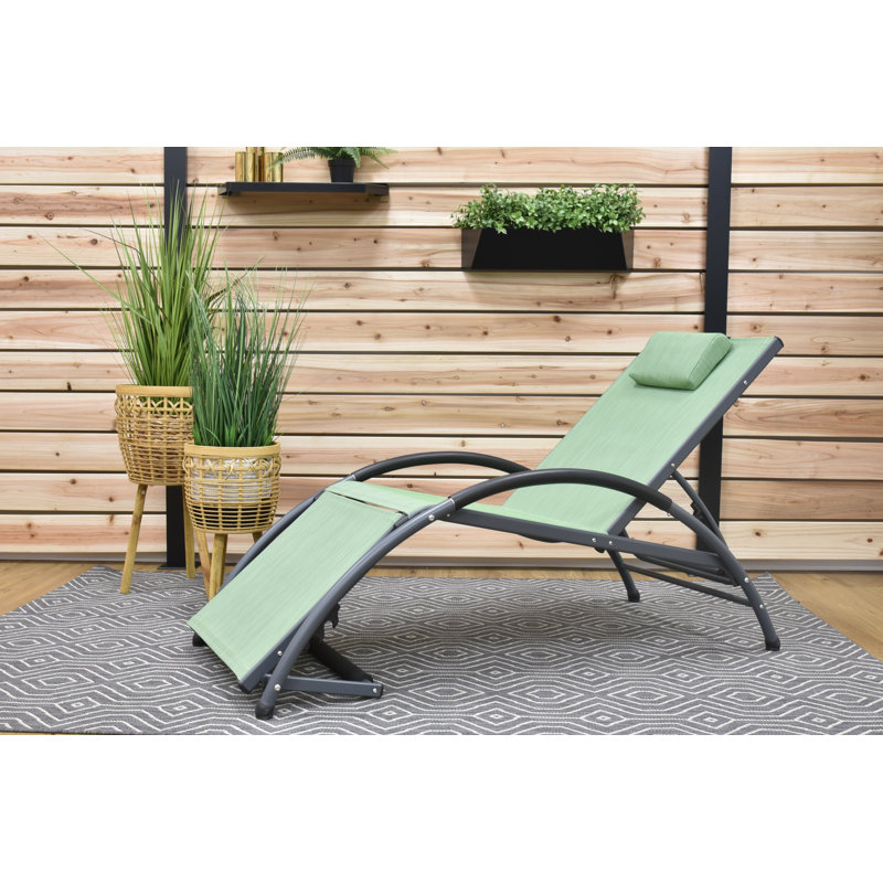 Chaise de patio avec coussins Dematteo, Green