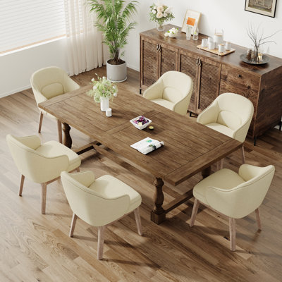 Chaise d'appoint rembourrée moderne avec pieds en bois