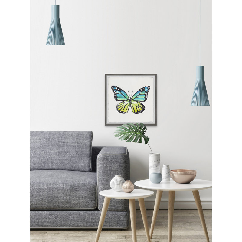Pastel Wings - Single Picture Frame Painting, 81cm H x 81cm W x 3.81cm D