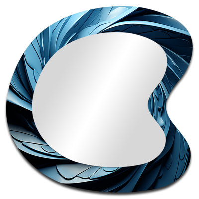 Felecity spiraling bleu abstrait vortex III