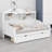 Retro Wooden Daybed Including Storage Drawers and Storage Headboard Shelves for Bedroom, Living Room and Guest Room-740576853
