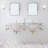 Ellie Stone Oval Console Bathroom Vanity with Overflow-1007590569