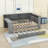 Daybed with LED Light, Built-In Storage, Desk, and Charging Station-1267170393-1267170341
