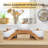 Porcelain Condiment Jar Spice Container With Bamboo Lids & Tray, Ceramic Serving Spoon, Set Of 3, White, 170ML(5.8 OZ), Perfect Spice Storage For Home, Kitchen