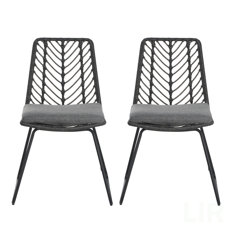 DEJA CHAIR,2PCS With 2 Cushions,Gray, Chair