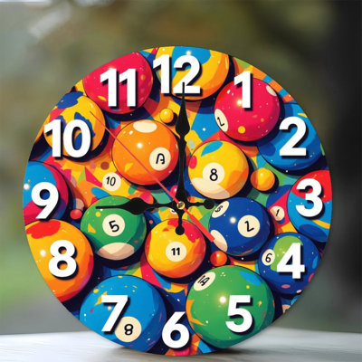 Boules de billard colorées pour la maison et le bureau
