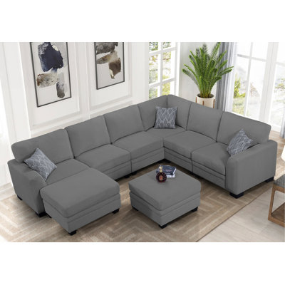 Corduroy U-Shaped Sectional