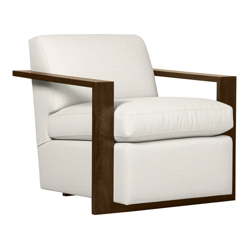 Thom Filicia Home 32" Wide Upholstered Armchair, Havana, Nadia Parchment