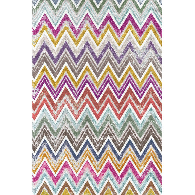 Tapis décoratif multicolore à motif géométrique moderne lavable à la machine