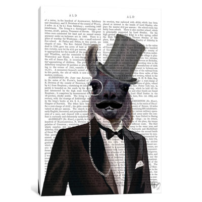 «Llama in Tuxedo», impression sur toile
