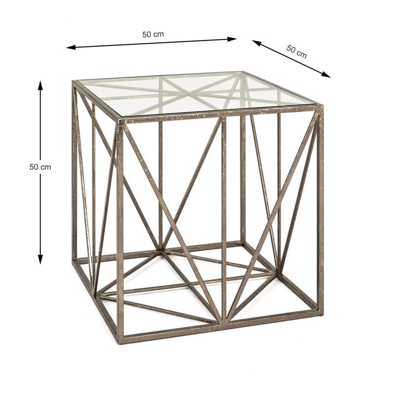Fontenoy Glass Top End Table