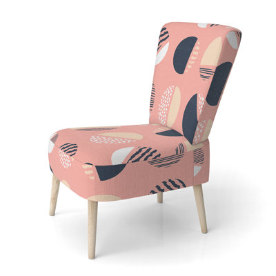 Chaise d'appoint en velours crème