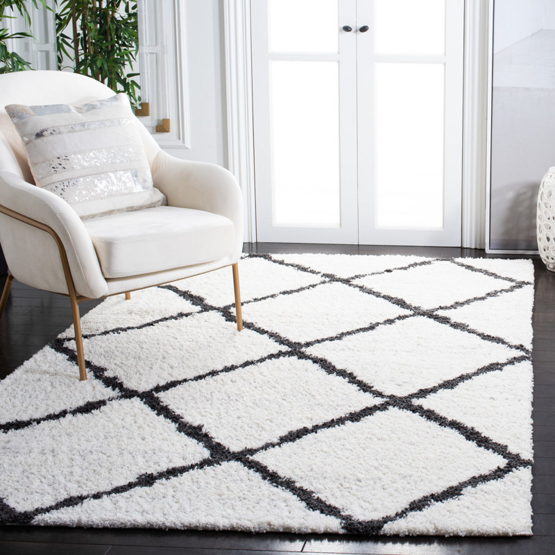 Tapis à performance géométrique Powe, Rectangulaire 4 pi 5 po x 6 pi 5 po