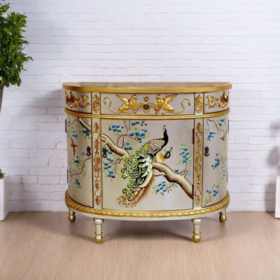 Armoire de rangement peinte à la main