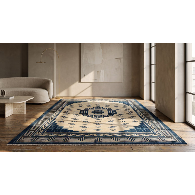 Antique Chinese - Mongolian Chinese Knotted Rug