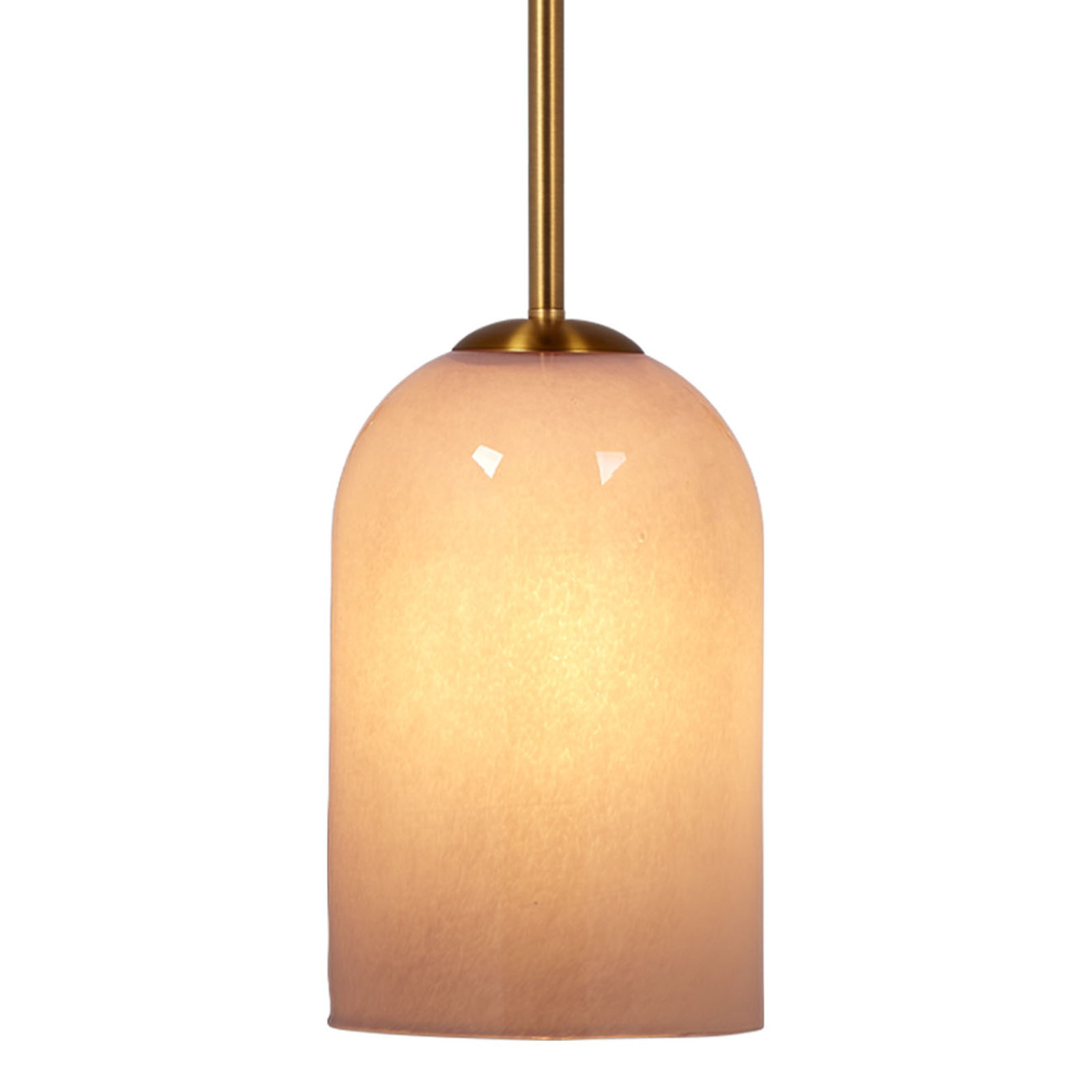 Brianna Dimmable Single Light Pendant, Pink