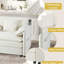 Canapé modulaire en U pour salon, canapé modulaire surdimensionné. 4 avec 2 repose-pieds, chenille beige. Confort d'assise profond. Assemblage personnalisable. Chambre spacieuse et confortable. Relaxant-410712610