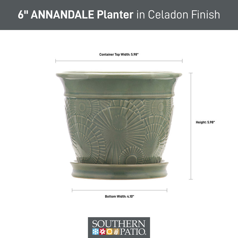 6" Annadale Planter, 2-pack