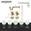 Ensemble de fournitures de plomberie traditionnel Kingston avec garniture en P et siphon-48783968